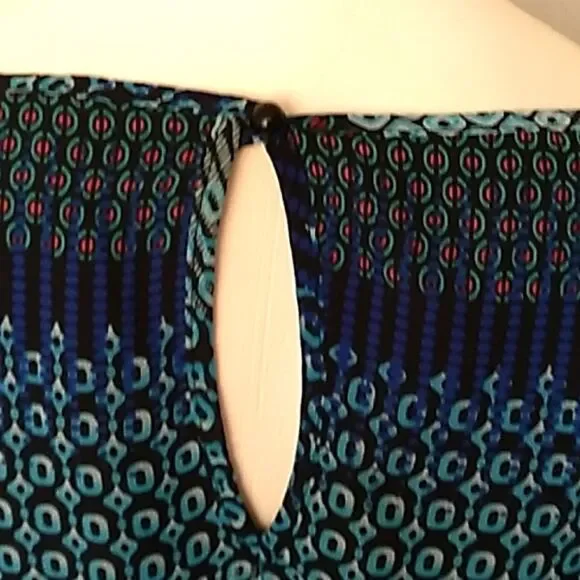 Speechless Long Slleeve Sheer Peek A Boo Back Dress. - Picture 8 of 12